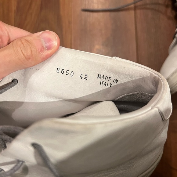 Luca Del Forte Mens Mid top leather sneakers - Picture 5 of 5